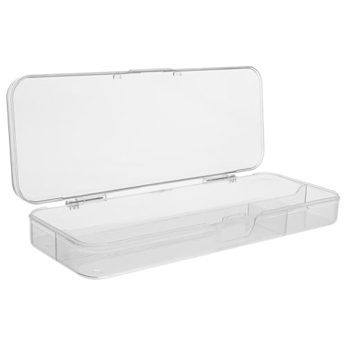 NUOBESTY Transparente Stapelbare Kunststoff Stiftebox mit Großem Fassungsvermögen Klarer Organizer für Bleistifte Marker und Bürobedarf Praktischer Schreibtisch Aufbewahrungsbehälter für von NUOBESTY