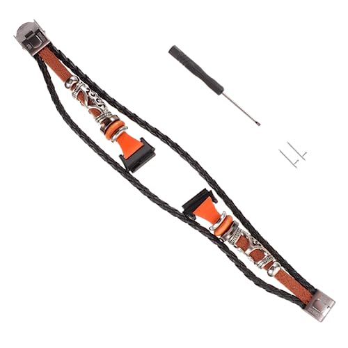 NUOBESTY Uhrenarmband Mit Perlen Im Ethno-stil Geflochtenes Seil Und Metall Kompatibel Mit Meisten Uhren Einfach Zu Tauschen Installieren Für Besondere Anlässe von NUOBESTY