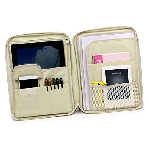 NUOBESTY Unverzichtbar Für Unterwegs A4-dokumententasche Portfolio-Organizer Aktentasche Mit Reißverschluss Business-aufbewahrungskoffer Aktenhalter Für Das Schulbüro von NUOBESTY