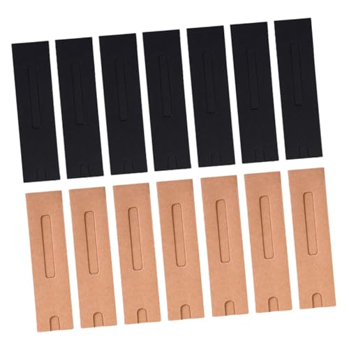 NUOBESTY 50stücke Eleganter Stiftetui Mit Sichtfenster Kraftpapier Faltbare Papier-stiftbox Für Stifte Aller Art Für Büro Schule Und von NUOBESTY