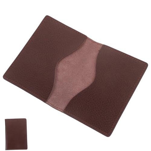 NUOBESTY Geschäftskartenhalter Card Sleeves Karten Sleeves Kartenbox cardholder Reisebrieftasche Karten Decken Kartenetui Unternehmen Klipp Geldbörse Container Mann Karton Rindsleder von NUOBESTY