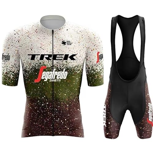 NUOJIA Herren Fahrradtrikot Anzüge Kurzarm Fahrrad Trikot set,Atmungsaktiv Schnell Trocknend Radtrikot，Radtrikot kurzärmliges Set mit 19D-Gel-gepolsterten Shorts von NUOJIA