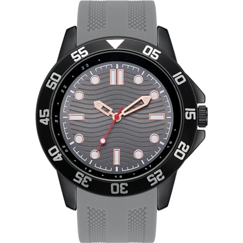 NUOVO Herrenuhr Grau Quarz Simulierte Silikonarmband Sportuhr 30M wasserdichte Big Face Designer Kleid Armbanduhren Geschäftsarbeitsuhr für Männer Casual Mode Uhr Elegantes Geschenk für Männer NUOVO Herrenuhr Grau Quarz Simulierte Silikonarmband Sportuhr 30M wasserdichte Big Face Designer Kleid Armbanduhren Geschäftsarbeitsuhr für Männer Casual Mode Uhr Elegantes Geschenk für Männer von NUOVO