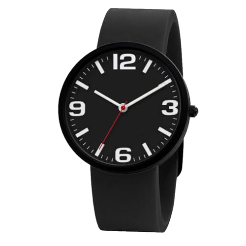 NUOVO Uhren Unisex Uhr Easy Lesen Uhr mit Großen Zahlen Casual Analog Quarz Wasserdicht Sport Digital Herrenuhren Damenuhren Schwarz Zifferblatt Silikonband Damenuhr NUOVO Uhren Unisex Uhr Easy Lesen Uhr mit Großen Zahlen Casual Analog Quarz Wasserdicht Sport Digital Herrenuhren Damenuhren Schwarz Zifferblatt Silikonband Damenuhr von NUOVO