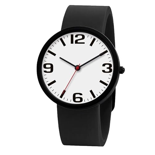 NUOVO Uhren Unisex Uhr Easy Lesen Uhr mit Großen Zahlen Casual Analog Quarz Wasserdicht Sport Digital Herrenuhren Damenuhren Weiß Zifferblatt Silikonband Damenuhr NUOVO Uhren Unisex Uhr Easy Lesen Uhr mit Großen Zahlen Casual Analog Quarz Wasserdicht Sport Digital Herrenuhren Damenuhren Weiß Zifferblatt Silikonband Damenuhr von NUOVO