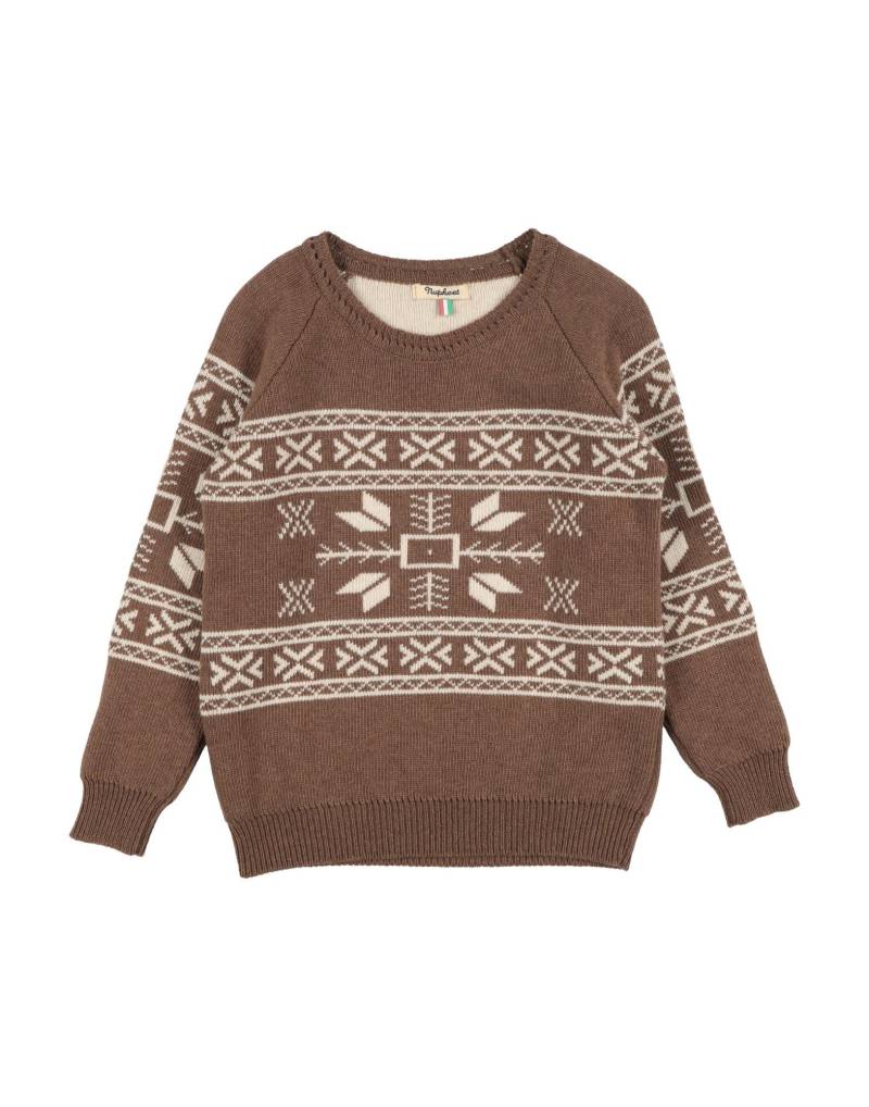 NUPKEET Pullover Kinder Braun von NUPKEET