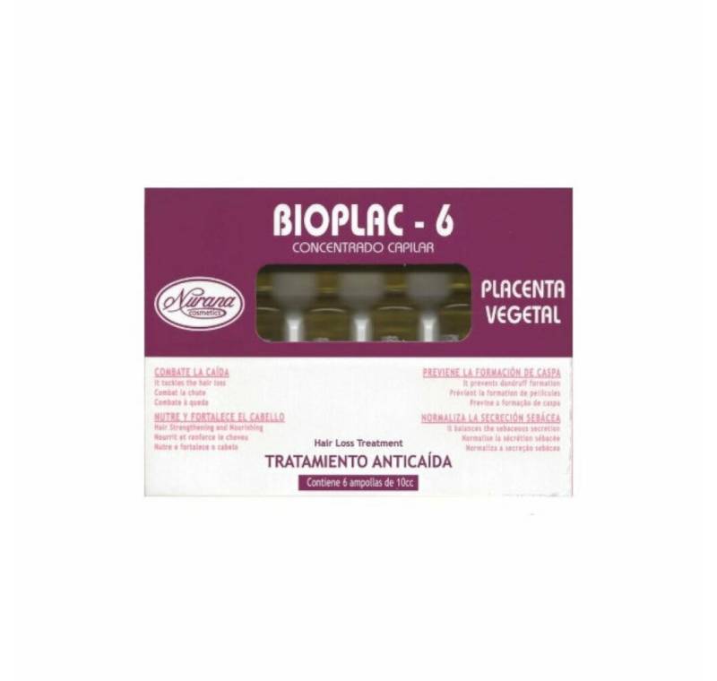 NURANA Haartonikum Bioplac-6 Ampullen Zur Behandlung Von Haarausfall 6x10ml von NURANA