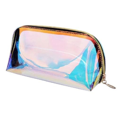 Holografische Reise Make Up Tasche Für Damen Multifunktional Transparent Kosmetiktasche Geldbörse Lässiger Aufbewahrungsorganisator Make Up Tasche Organizer Mit Spiegel von NURCIX