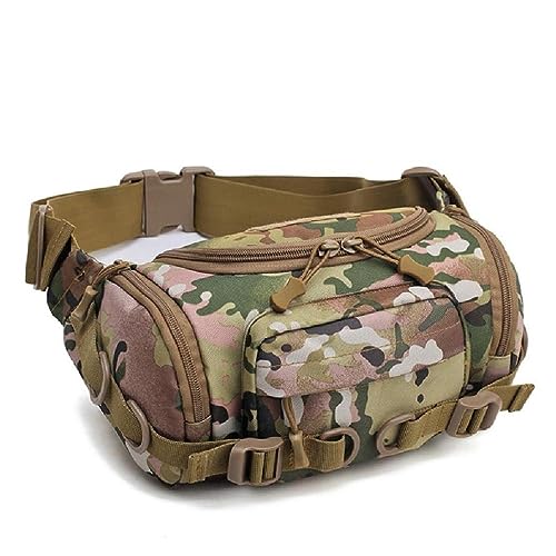 Hüfttasche Bauchtasche Crossbody Schultertasche Outdoor Jagd Wandern Multifunktionale Aufbewahrungstasche Multifunktionale Aufbewahrungstasche, cp Camouflage von NURCIX