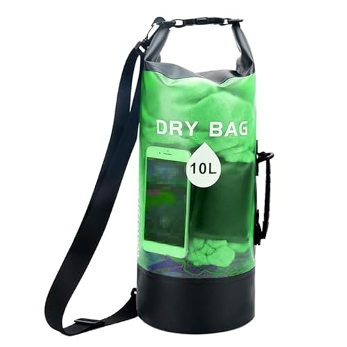 NURCIX 10 l 20 l wasserdichter Trockensack für Schwimmen, Rafting, Kajakfahren, Fluss, Trekking, schwimmendes Segeln, Kanufahren, Bootfahren, Aufbewahrung, Rucksack, Handtasche, Bootfahren, von NURCIX