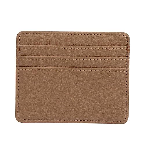 NURCIX Casual Credit Card Holder RFID Blocking for Case for Men Women PU Wallet ID Cards for Case Business Wallets Purs RFID Blocking Card Holder for Women, braun von NURCIX