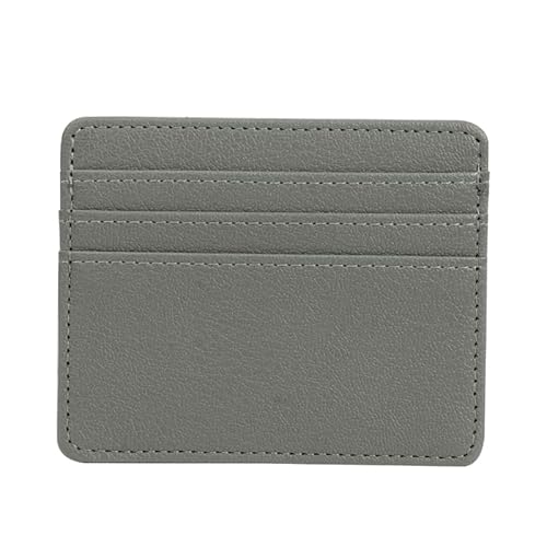 NURCIX Casual Credit Card Holder RFID Blocking for Case for Men Women PU Wallet ID Cards for Case Business Wallets Purs RFID Blocking Card Holder for Women, grau von NURCIX