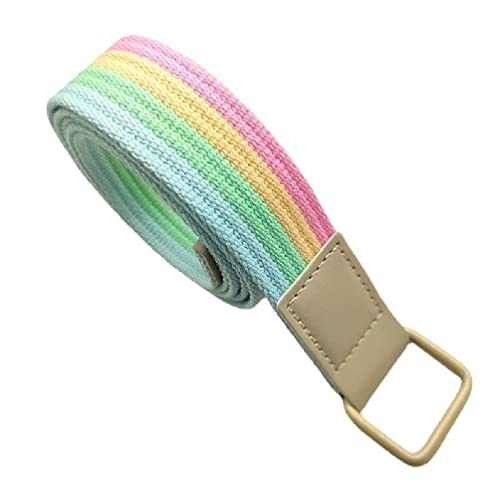 NURCIX Niedlicher Taillengürtel Für Bankett Idol Kostüm Schmuck Taille Theaterkostüm Eleganter Regenbogen Leinen Regenbogen Riemen Einfarbiger Gürtel von NURCIX