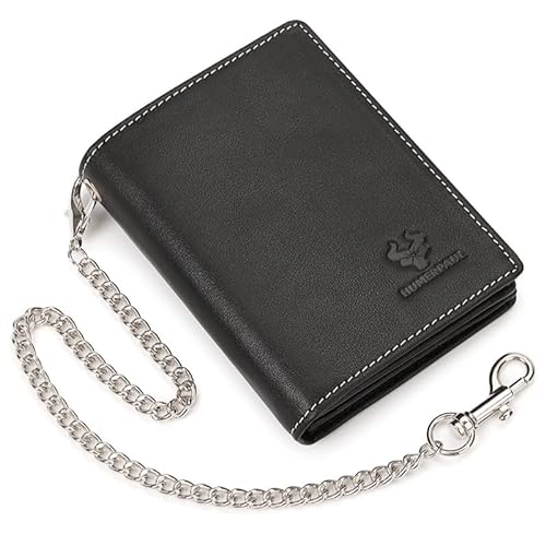 NURCIX Stilvolle Blocking Brieftasche Für Männer PU Kurze Brieftaschen Für AirTags Mode Kreditkarten Halter Mit Anti Diebstahl Kette Männer Brieftasche von NURCIX