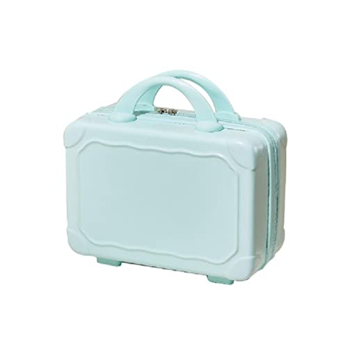 Tragbare 14 Zoll Make-up Reise Handgepäck ABS Tragen Make-up Koffer Kosmetiktasche für Reisen Camping Frauen Mädchen Gepäck Make-up Tasche, blau von NURCIX