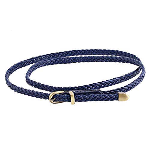 NUREINSS Frauen Geflochtene Taille Gürtel Dünne Gewebte Bund für Kleid (RoyalBlau) von NUREINSS