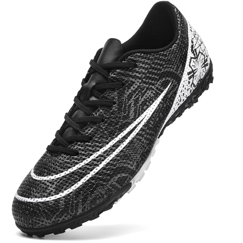 NUTTOPL Fußballschuhe Herren Anti-Rutsch-Spikes Kunstrasen Fussballschuhe Kinder Jungen Outdoor-Training Fußballschuhe Professionelle Turf Fußballschuhe Schwarz 40 EU NUTTOPL Fußballschuhe Herren Anti-Rutsch-Spikes Kunstrasen Fussballschuhe Kinder Jungen Outdoor-Training Fußballschuhe Professionelle Turf Fußballschuhe Schwarz 40 EU von NUTTOPL