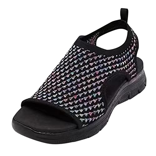 NUUROO Orthopädische Schuhe Damen Slip On Sneakers Sandalen Sommer Gesundheitsschuhe Hausschuhe Krankenschwester Ballerina Pflege Hallux Valgus Barfuss Bequeme Elegant Breite Füße Aerosoft von NUUROO