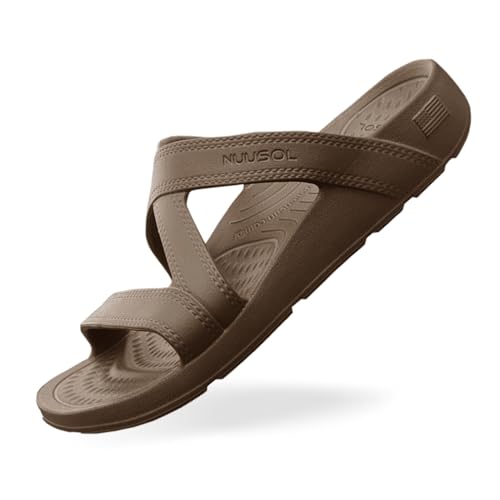 NUUSOL Hailey Slide, leichte EVA-Schaumstoff-Schuhe für Damen, Rauchbronze, 38.5 EU von NUUSOL