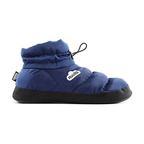 NUVOLA. Hausschuhe Herren Damen Rutschfester Sohle warm gepolstert bequem dunkelblau 40/41 EU von NUVOLA.