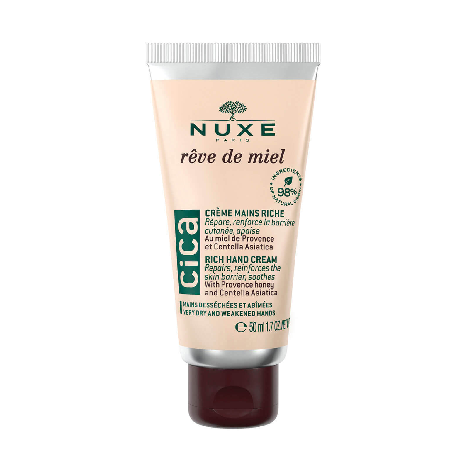 NUXE Cica Rich Hand Cream 50ml - Rêve De Miel von NUXE