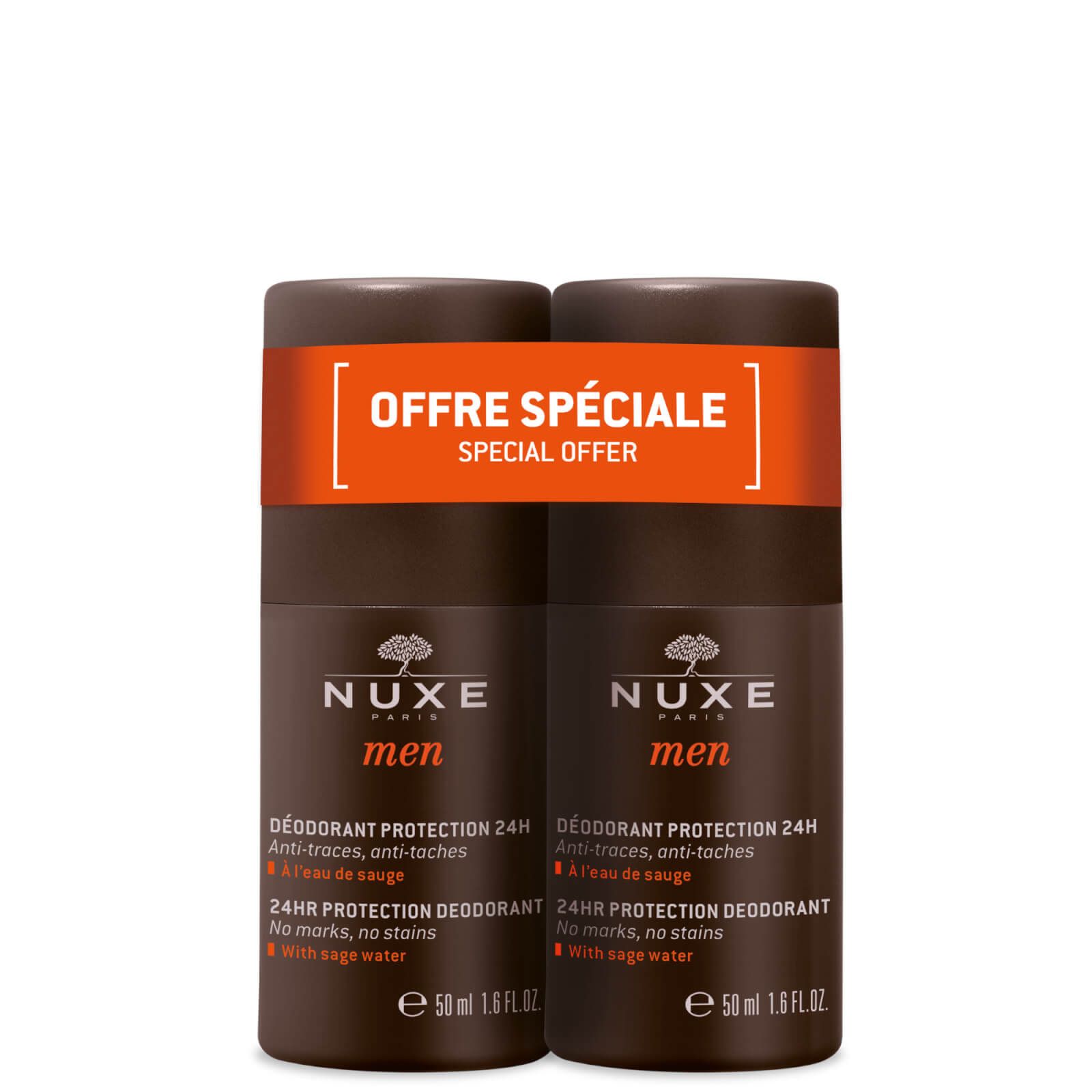 NUXE Men Deodorant Duo Pack von NUXE