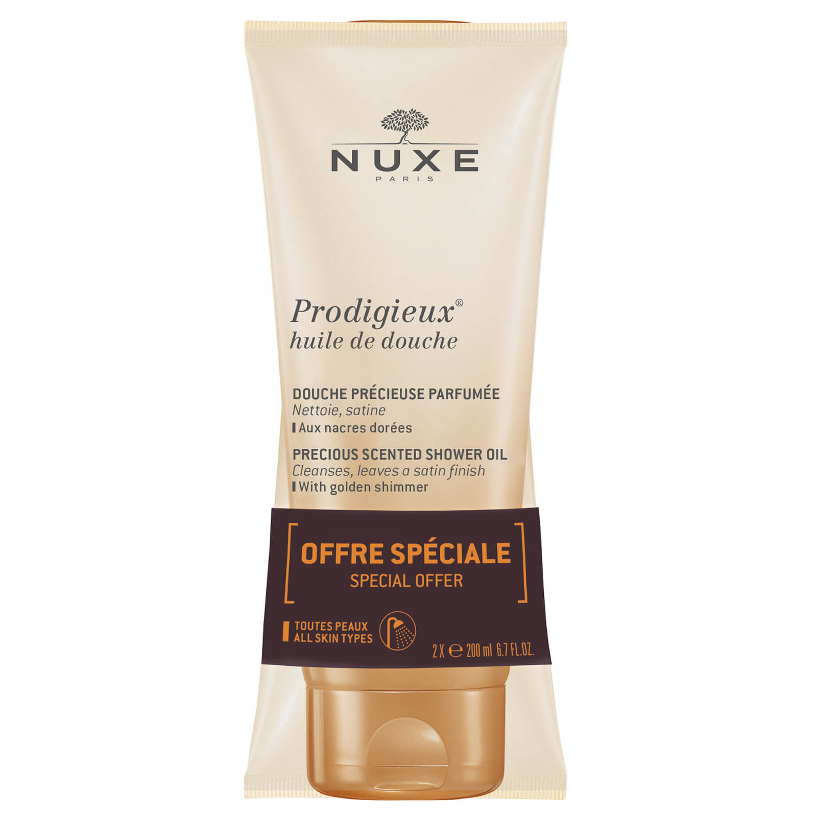 NUXE Prodigieux Shower Oil Duo 2x200ml von NUXE