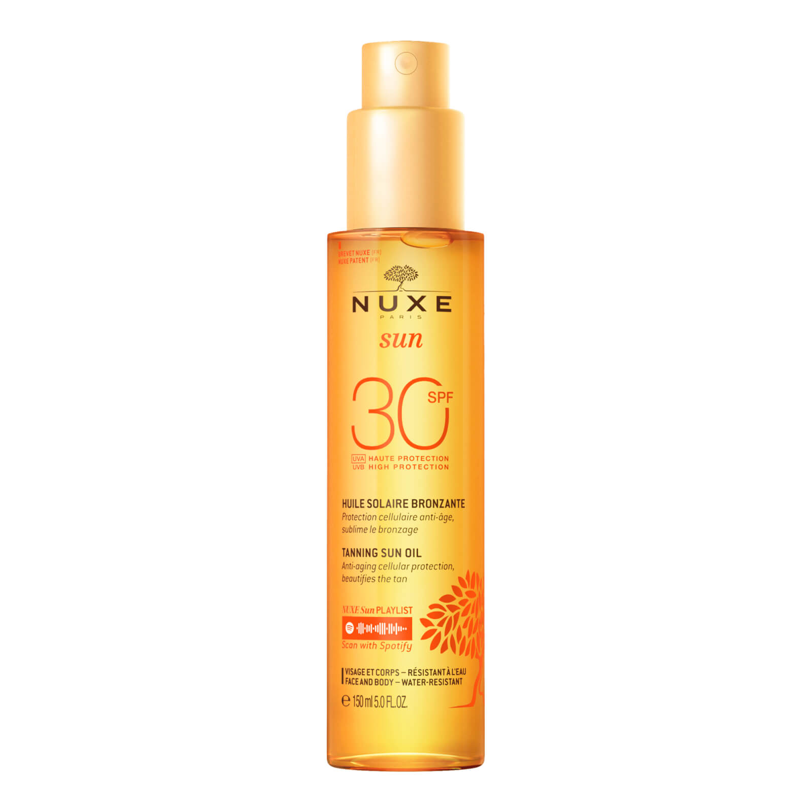 NUXE Sun Bräunungsöl für Face und Body Lichtschutzfaktor SPF 30 (150 ml) von NUXE