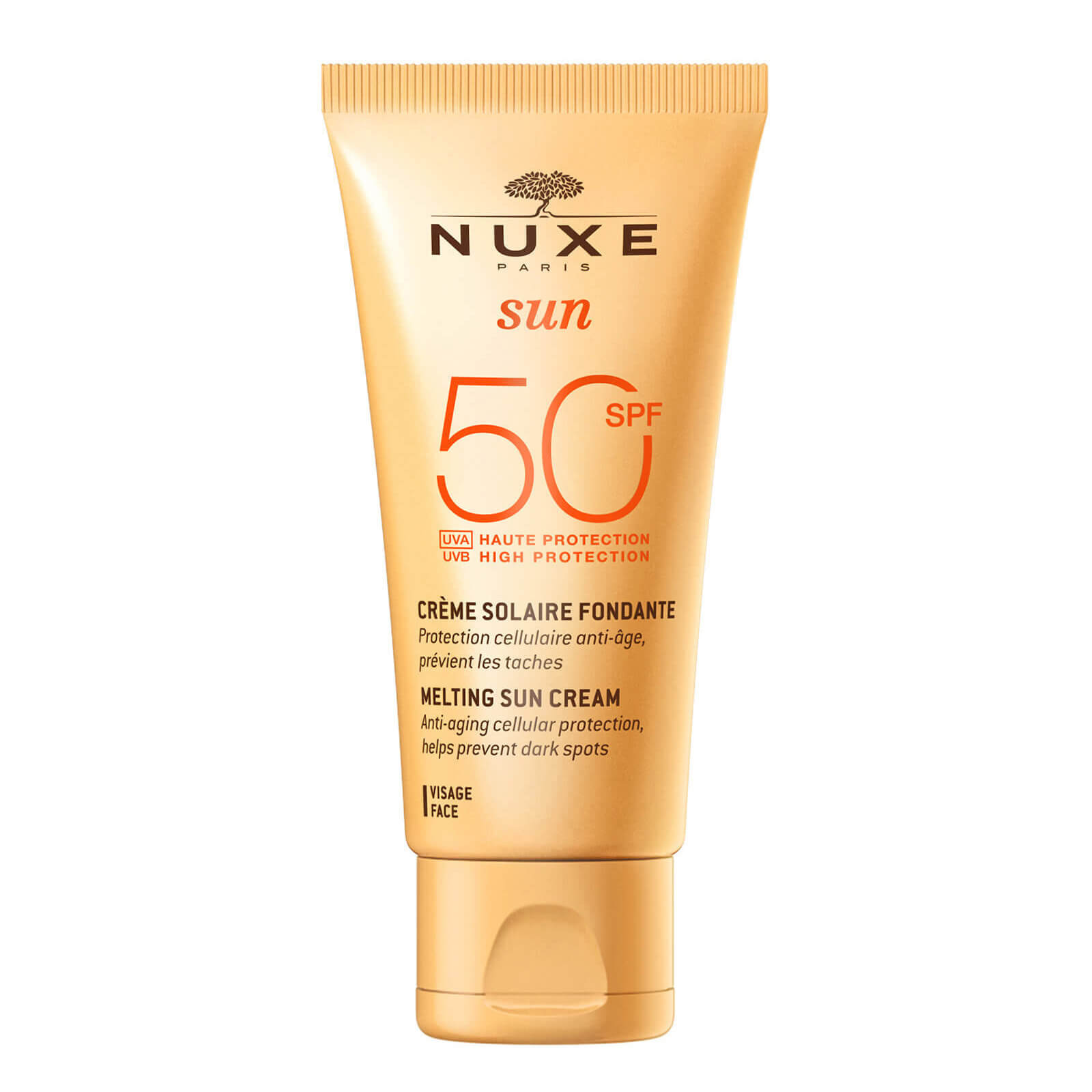 NUXE Sun Fondant-Creme fürs Face SPF 50 mit hohem Schutzfaktor (50 ml) von NUXE