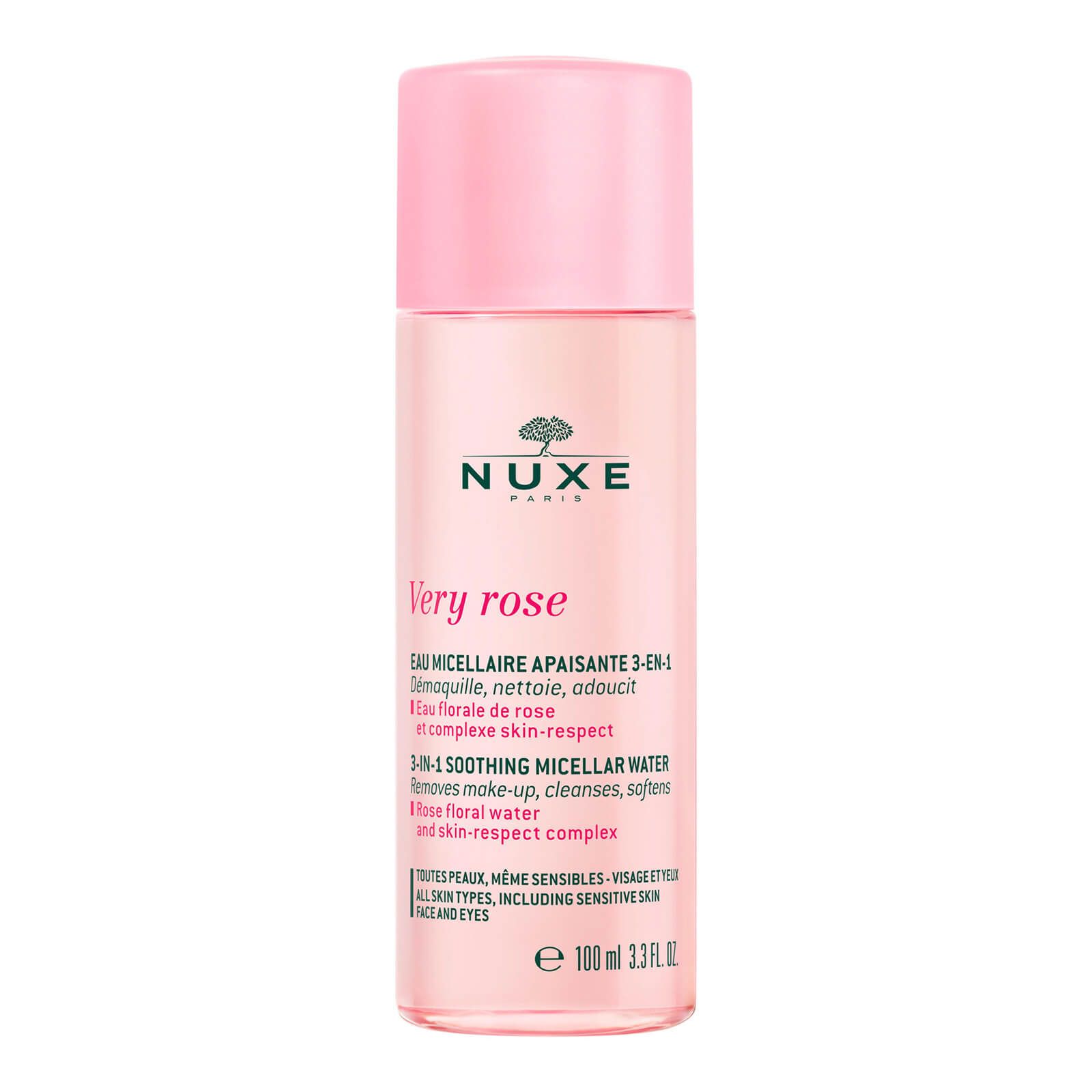 NUXE Travel Size Very Rose 3-in-1 Soothing Micellar Water 100ml von NUXE