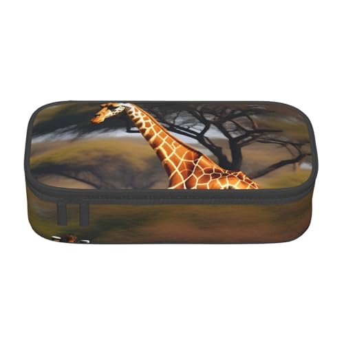 NUYFVG Afrika Giraffe Majestic Tree Print Convenience Pencil Case 8.3 x 2 x 3.7 Inches Style for Pens Pencils Small Items, Black, One Size NUYFVG Afrika Giraffe Majestic Tree Print Convenience Pencil Case 8.3 x 2 x 3.7 Inches Style for Pens Pencils Small Items, Black, One Size von NUYFVG