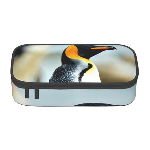 NUYFVG Federmäppchen aus Oxford-Stoff mit Pinguin-Druck, mit mehreren Fächern, ideal für Reisen oder Büro NUYFVG Federmäppchen aus Oxford-Stoff mit Pinguin-Druck, mit mehreren Fächern, ideal für Reisen oder Büro von NUYFVG