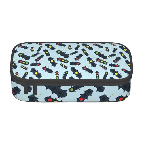 NUYFVG Federmäppchen mit Ampeldruck, großes Fassungsvermögen, tragbare, leichte Schreibwarenbox von NUYFVG