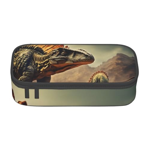 NUYFVG Federmäppchen mit Dinosaurier-Druck, 21,6 x 5,1 x 9,4 cm, multifunktionale Aufbewahrungstasche, Schüler von NUYFVG