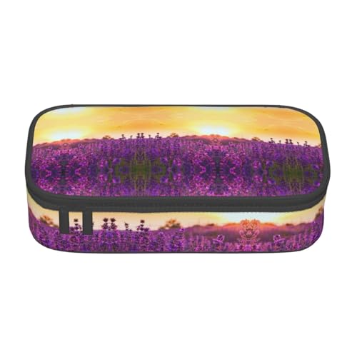 NUYFVG Federmäppchen mit großem Fassungsvermögen und mehreren Fächern, bedruckt, wasserabweisend, Polyester, Schulbedarf-Organizer (quadratisches Design) von NUYFVG