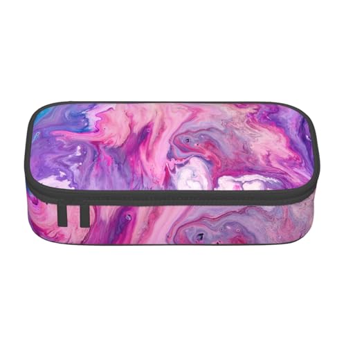 NUYFVG Federmäppchen mit großem Fassungsvermögen und mehreren Fächern, bedruckt, wasserabweisend, Polyester, Schulbedarf-Organizer (quadratisches Design) von NUYFVG