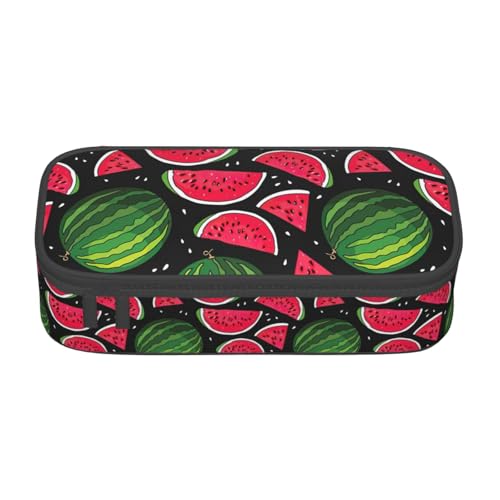 NUYFVG Multifunktionales Federmäppchen mit Wassermelonen-Druck, Schreibwaren, Aufbewahrungstasche, Zubehör, Kosmetikartikel, Erwachsene von NUYFVG