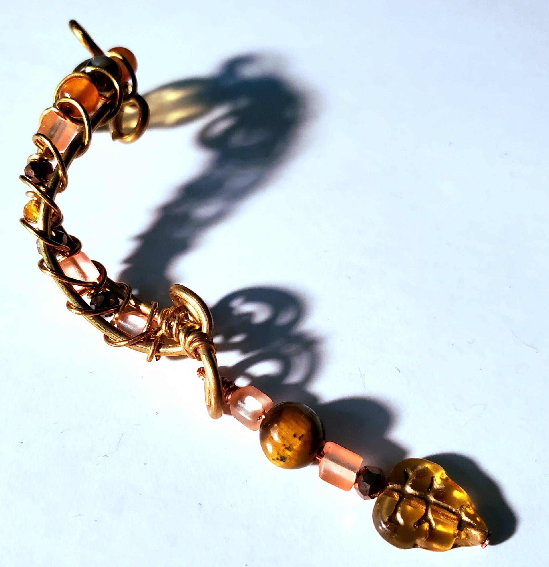 Dread Perle - Herbstlaub Haarspirale Für Dreadlocks & Geflochtene Haare Glasblatt Dreadschmuck Dread Perle - Herbstlaub Haarspirale Für Dreadlocks & Geflochtene Haare Glasblatt Dreadschmuck von NVCL3ARBVTT3RFLY