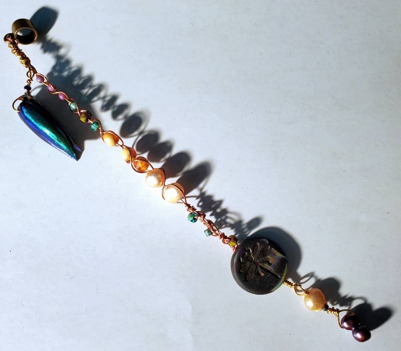 Dread Perle - Libelle Messing/Bronze Bernstein Kupfer Grüne Glas Perlen Boho Festival Für Dreadlocks & Braids Einzeln Erhältlich Dread Perle - Libelle Messing/Bronze Bernstein Kupfer Grüne Glas Perlen Boho Festival Für Dreadlocks & Braids Einzeln Erhältlich von NVCL3ARBVTT3RFLY