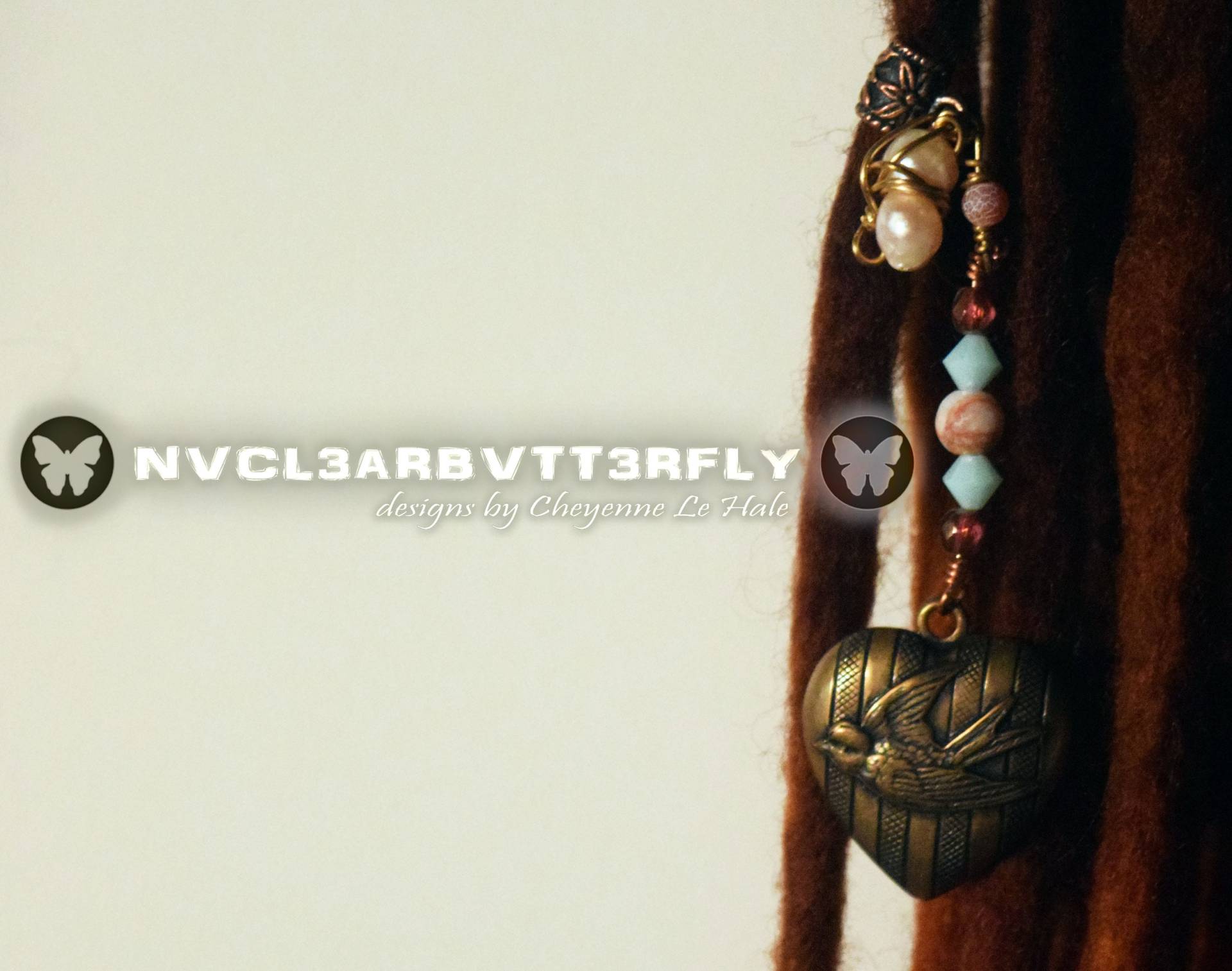 Dread Perlen - Vogel Herz Für Dreadlocks & Geflochtene Haare Glasstein Perle Steampunk Schmuck Pink/Peach Mint Kupfer Messing Dread Perlen - Vogel Herz Für Dreadlocks & Geflochtene Haare Glasstein Perle Steampunk Schmuck Pink/Peach Mint Kupfer Messing von NVCL3ARBVTT3RFLY