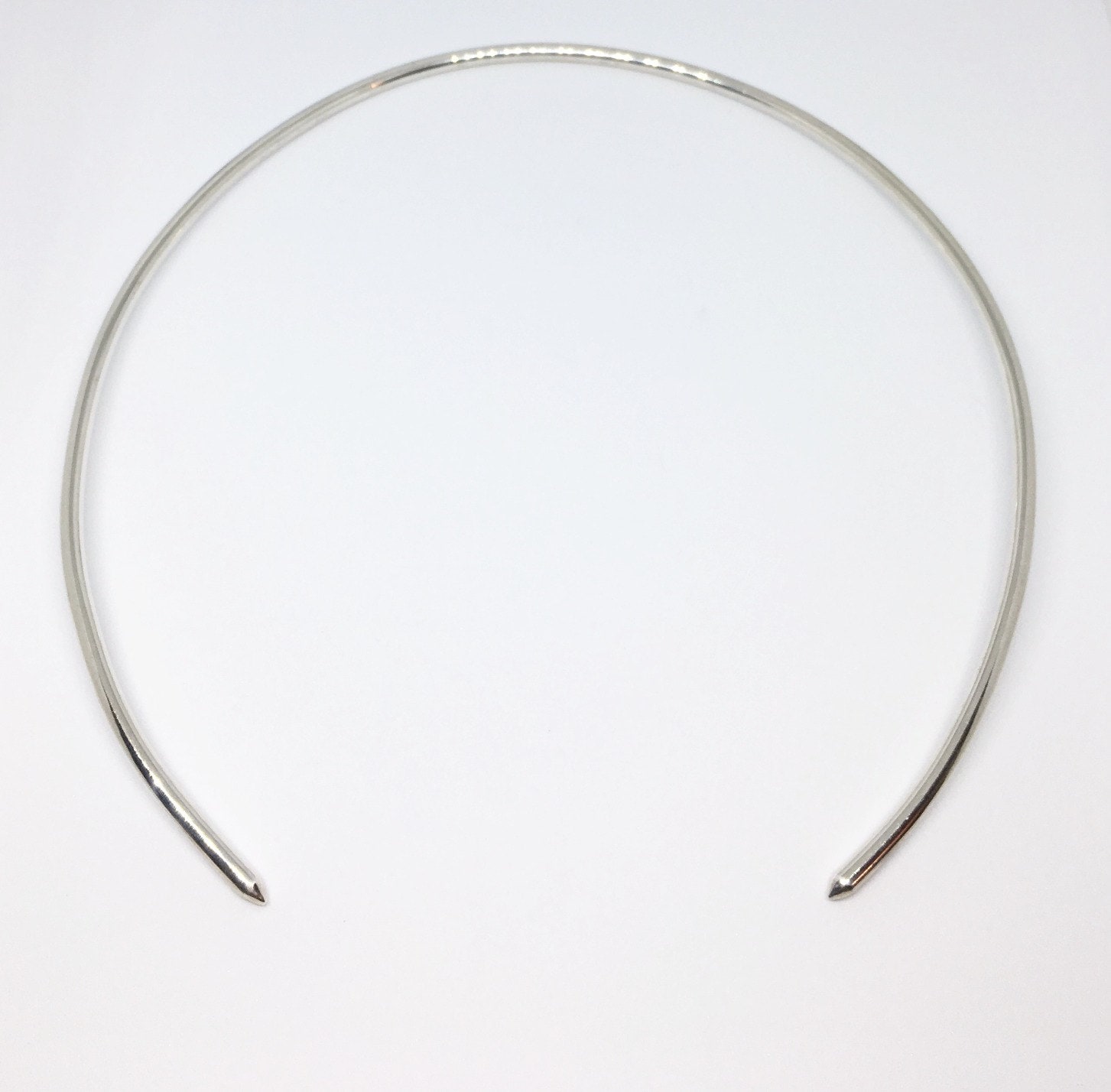 Dotierten Edge Kragen - Massiv Sterling Silber Halsband Halskette Mit Spikes Kanten Dotierten Edge Kragen - Massiv Sterling Silber Halsband Halskette Mit Spikes Kanten von NVMBRDCMBR