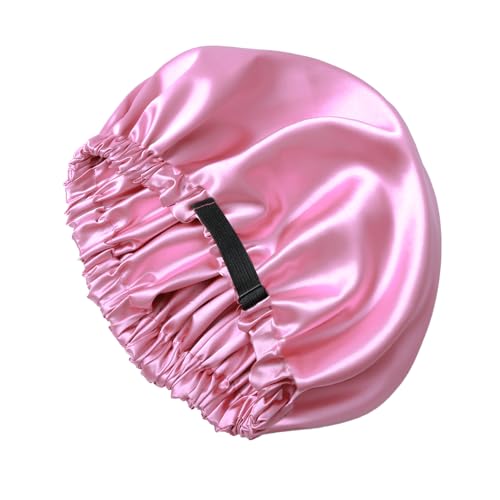 NVNAN Schlafhaube aus Satin, Seide, Blush Pink, für lockiges und natürliches Haar – verstellbare doppellagige Nacht-Haarwickel, ultra-atmungsaktive Kühlhaube für nächtlichen Haarschutz NVNAN Schlafhaube aus Satin, Seide, Blush Pink, für lockiges und natürliches Haar – verstellbare doppellagige Nacht-Haarwickel, ultra-atmungsaktive Kühlhaube für nächtlichen Haarschutz von NVNAN