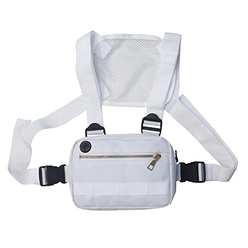 NVNVNMM Herrentaschen für Herren Men's Chest Bag Leather Membrane Messenger Bag Waterproof Travel Bag Left And Right Shoulder Bag(Color:D) von NVNVNMM