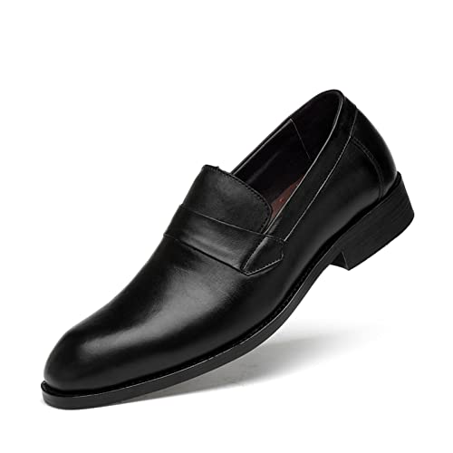 NVNVNMM Schuhe Genuine Leather Shoes Men Dress Shoes Business Formal Wedding Shoes Men Handmade Oxford Shoes for Men Shoes Zapatos de Hombre(Color:Black,Size:47) von NVNVNMM