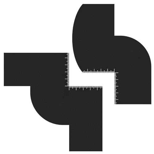 Bart-Schablonen-Werkzeug, Haarlinien-Formwerkzeug, Bartformer, mit Skala, Haaransätze, Erweiterungskarte, Haarstyling-Zubehör von NVOQILIN