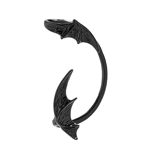 Damen Trend Ohrringe Schwarz Fledermaus Kein Durchstechen Einfache Ohrclip Hip Hop Gothic Männer Ohr Knochen Clip Mode Halloween Ohrring Nicht durchbohrte Ohrringe, Silver, Wie beschrieben, Wie Damen Trend Ohrringe Schwarz Fledermaus Kein Durchstechen Einfache Ohrclip Hip Hop Gothic Männer Ohr Knochen Clip Mode Halloween Ohrring Nicht durchbohrte Ohrringe, Silver, Wie beschrieben, Wie von NVOQILIN