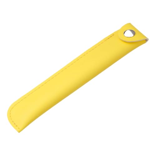 Einfarbiges Federmäppchen, Retro-Federmäppchen, Stifteetui, PU-Leder, Bleistift-Organizer, Bleistiftbeutel für Kugelschreiber, einzelnes Federmäppchen mit Knopf, Federmäppchen aus PU-Leder für die Einfarbiges Federmäppchen, Retro-Federmäppchen, Stifteetui, PU-Leder, Bleistift-Organizer, Bleistiftbeutel für Kugelschreiber, einzelnes Federmäppchen mit Knopf, Federmäppchen aus PU-Leder für die von NVOQILIN