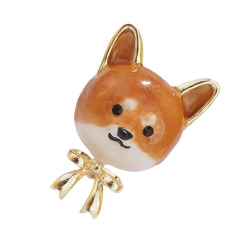 Elegante Shiba-Inu-Brosche aus Legierung, stilvolle Shiba Inu-Brosche, einzigartige Anstecknadel, verleiht jedem Outfit oder jeder Tasche Persönlichkeit von NVOQILIN