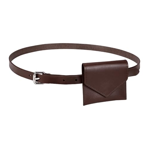Koreanische Stile, modische kleine Hüfttasche für Damen, PU-Leder, Gürteltaschen mit stilvollem Design und mehreren Fächern, Party-Ready-Gürteltasche, dunkelbraun, Mass Beauty Koreanische Stile, modische kleine Hüfttasche für Damen, PU-Leder, Gürteltaschen mit stilvollem Design und mehreren Fächern, Party-Ready-Gürteltasche, dunkelbraun, Mass Beauty von NVOQILIN