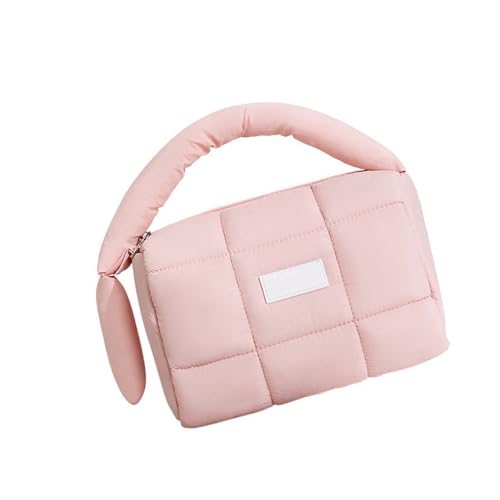 Kosmetiktasche aus Nylon, geräumige Aufbewahrungstasche, Reise-Kulturbeutel mit Reißverschluss, für Damen, Teenager, Bonbonfarben, Nylon-Kosmetiktasche, B, Mass Beauty von NVOQILIN